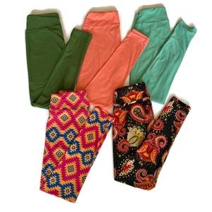 Lularoe Leggings Lot One Size Variety colors/Print